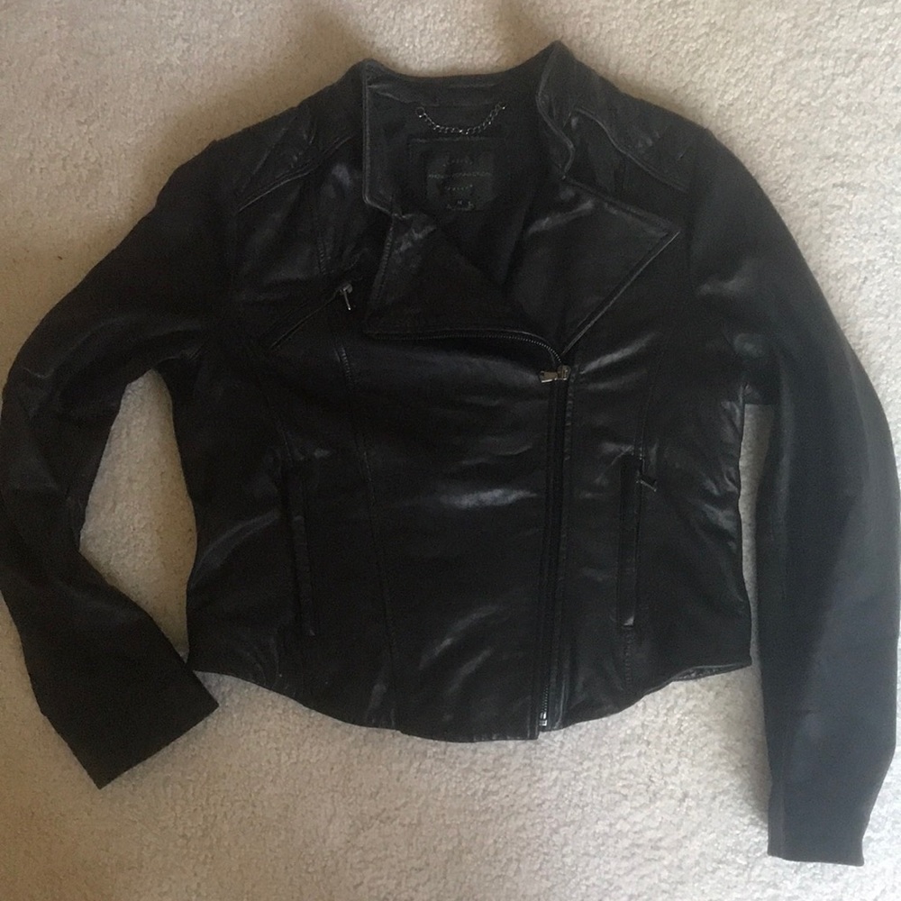 French Connection leather jacket